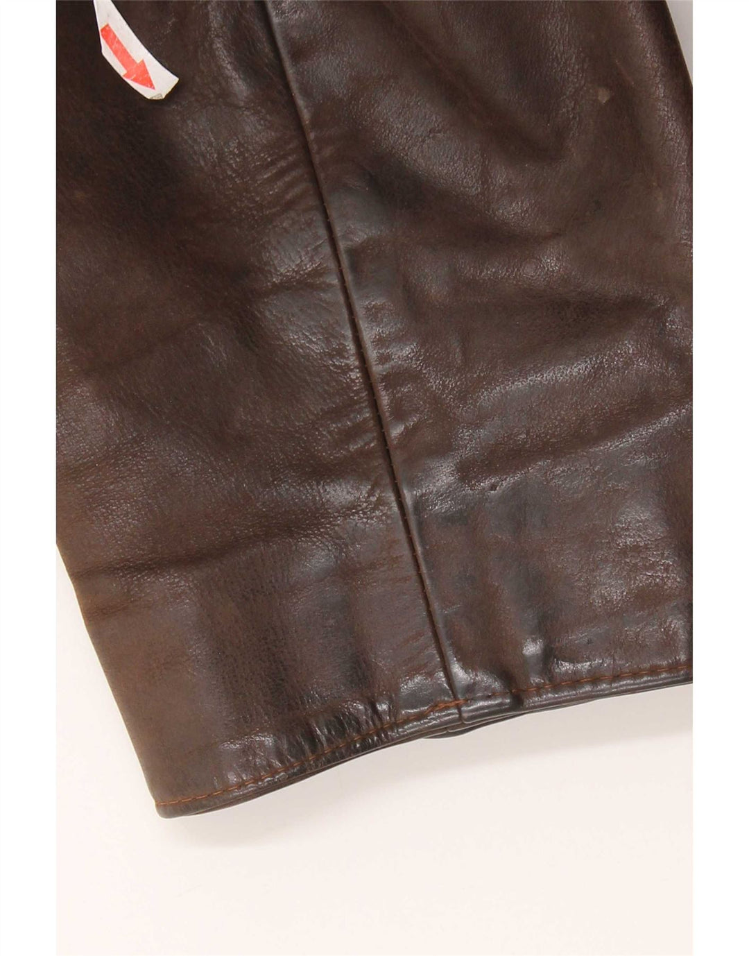 Vintage Mens Leather Jacket UK 36 Small Brown