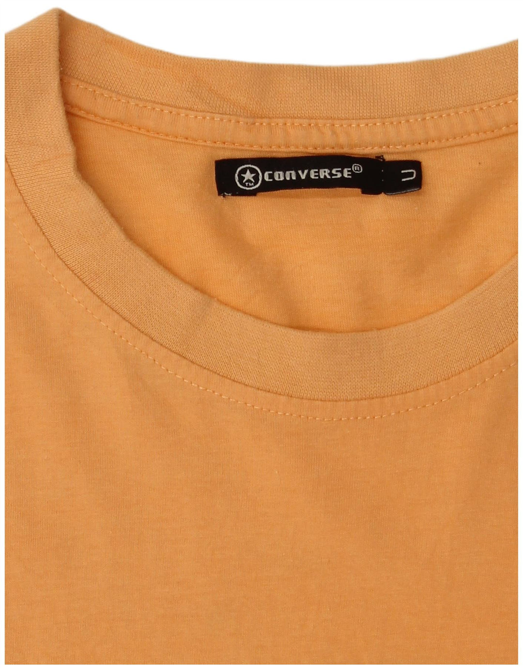 Converse Mens Graphic T-Shirt Top Medium Orange Cotton