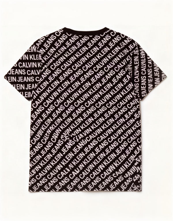 Calvin Klein Jeans Mens Graphic T-Shirt Top Small Black Cotton