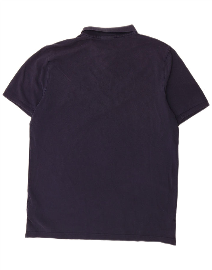 Nike Mens Polo Shirt Large Navy Blue Cotton