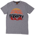 Superdry Mens Graphic T-Shirt Top Small Blue Cotton