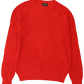 Zara Mens Boat Neck Jumper Sweater Large Red Cotton