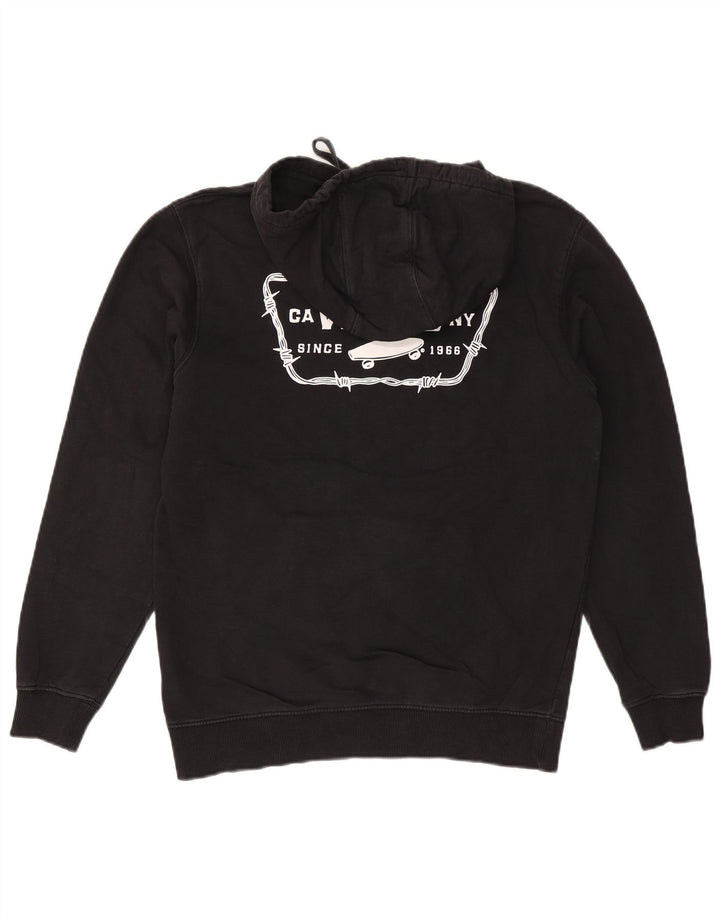 Vans Mens Graphic Hoodie Jumper Small Black Cotton