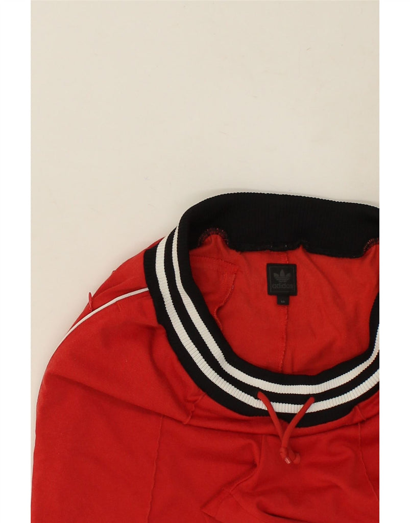 ADIDAS Womens Tracksuit Trousers EU 44 Medium Red Cotton | Vintage Adidas | Thrift | Second-Hand Adidas | Used Clothing | Messina Hembry 