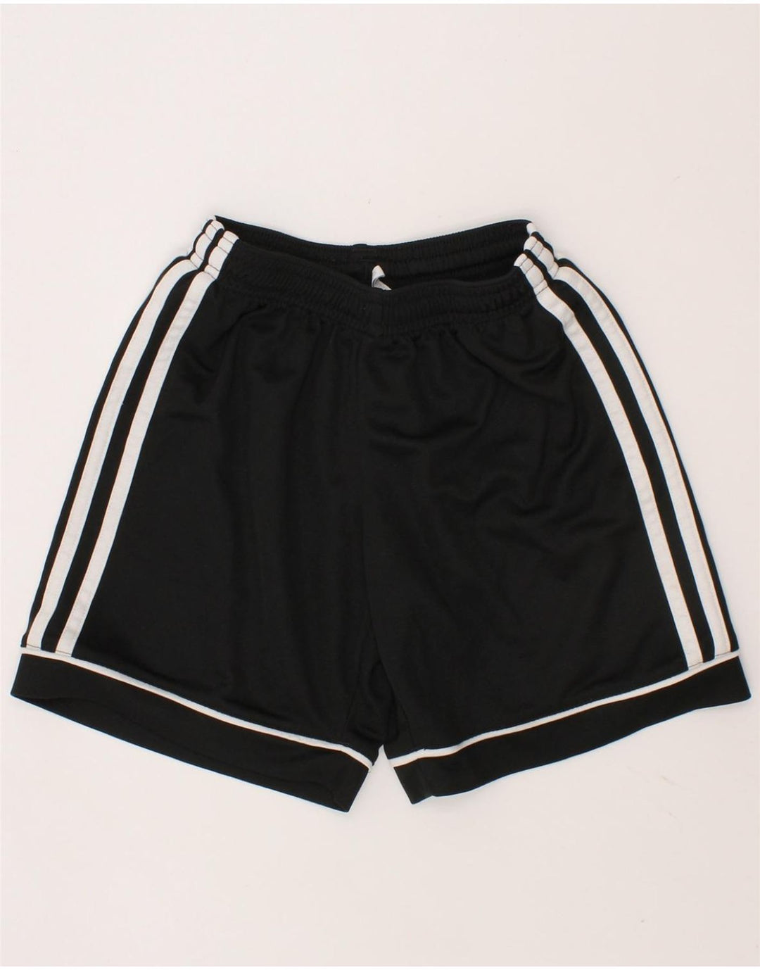 ADIDAS Boys Climalite Sport Shorts 7-8 Years Black Polyester Vintage Adidas and Second-Hand Adidas from Messina Hembry 