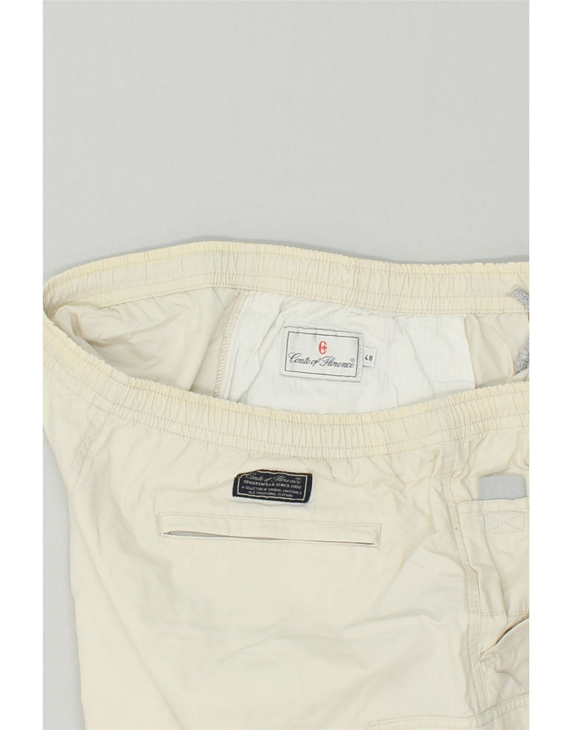 CONTE OF FLORENCE Mens Sport Shorts IT 48 Medium Beige | Vintage Conte of Florence | Thrift | Second-Hand Conte of Florence | Used Clothing | Messina Hembry 
