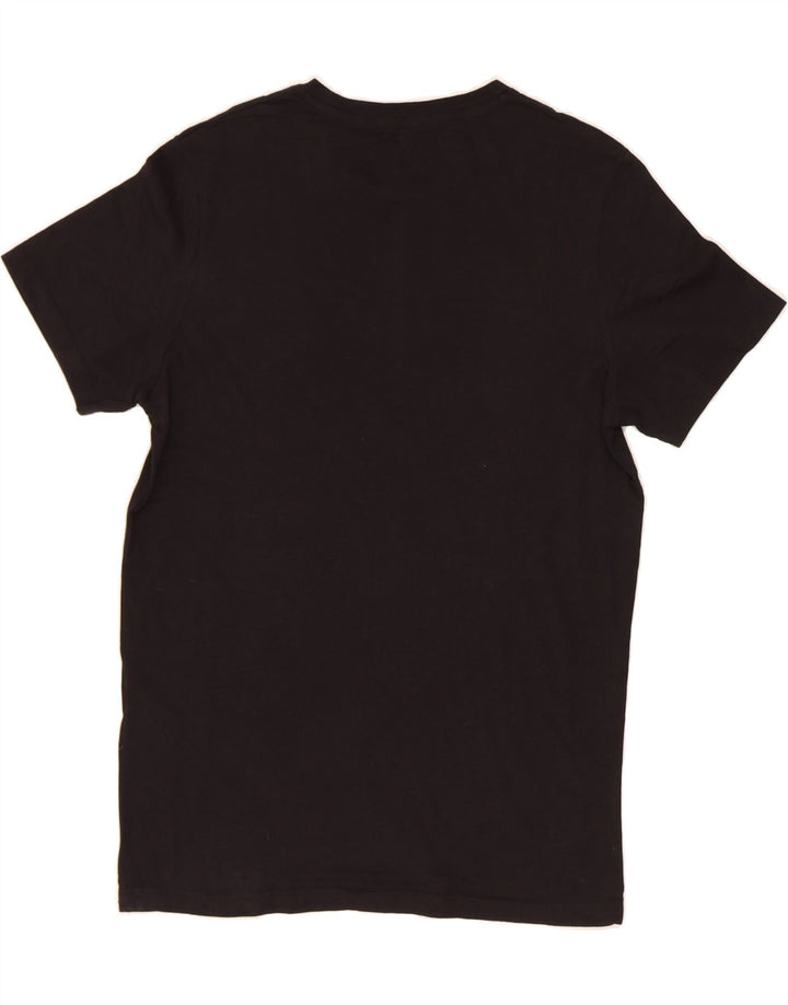 JACK & JONES Mens Regular Fit Graphic T-Shirt Top Small Black Cotton Vintage Jack & Jones and Second-Hand Jack & Jones from Messina Hembry 