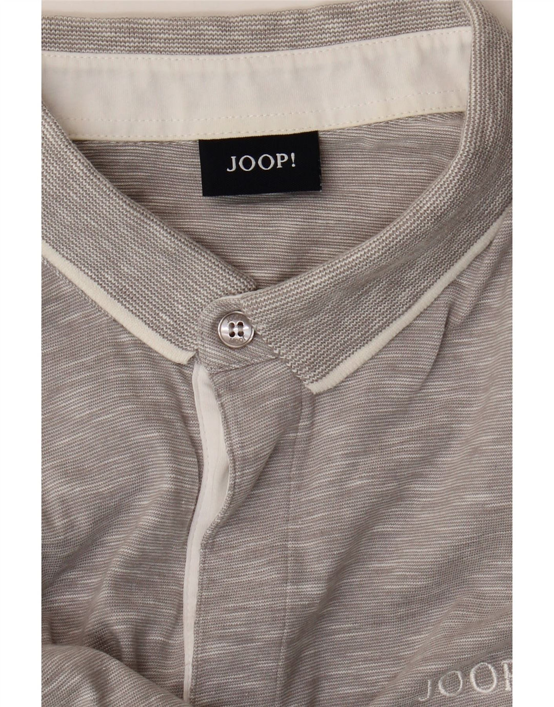 JOOP Mens Polo Shirt Medium Grey Flecked Vintage Joop and Second-Hand Joop from Messina Hembry 