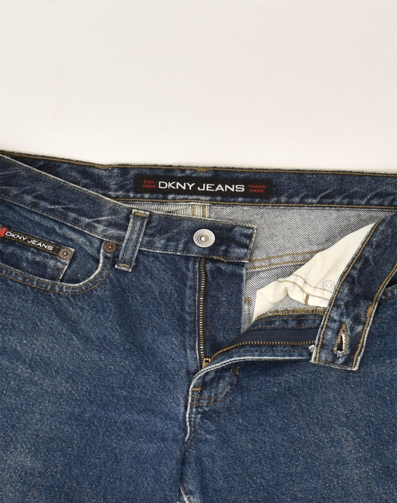 DKNY Womens Straight Jeans W28 L29 Blue Cotton | Vintage Dkny | Thrift | Second-Hand Dkny | Used Clothing | Messina Hembry 