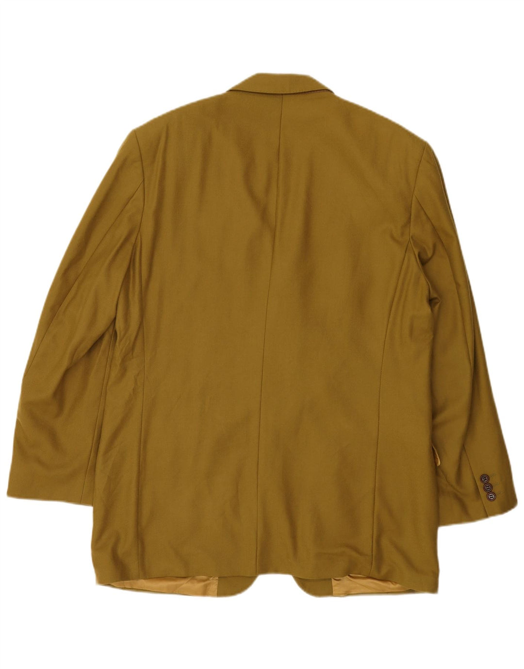 Marks & Spencer Mens 3 Button Blazer Jacket UK 42 XL Khaki Wool