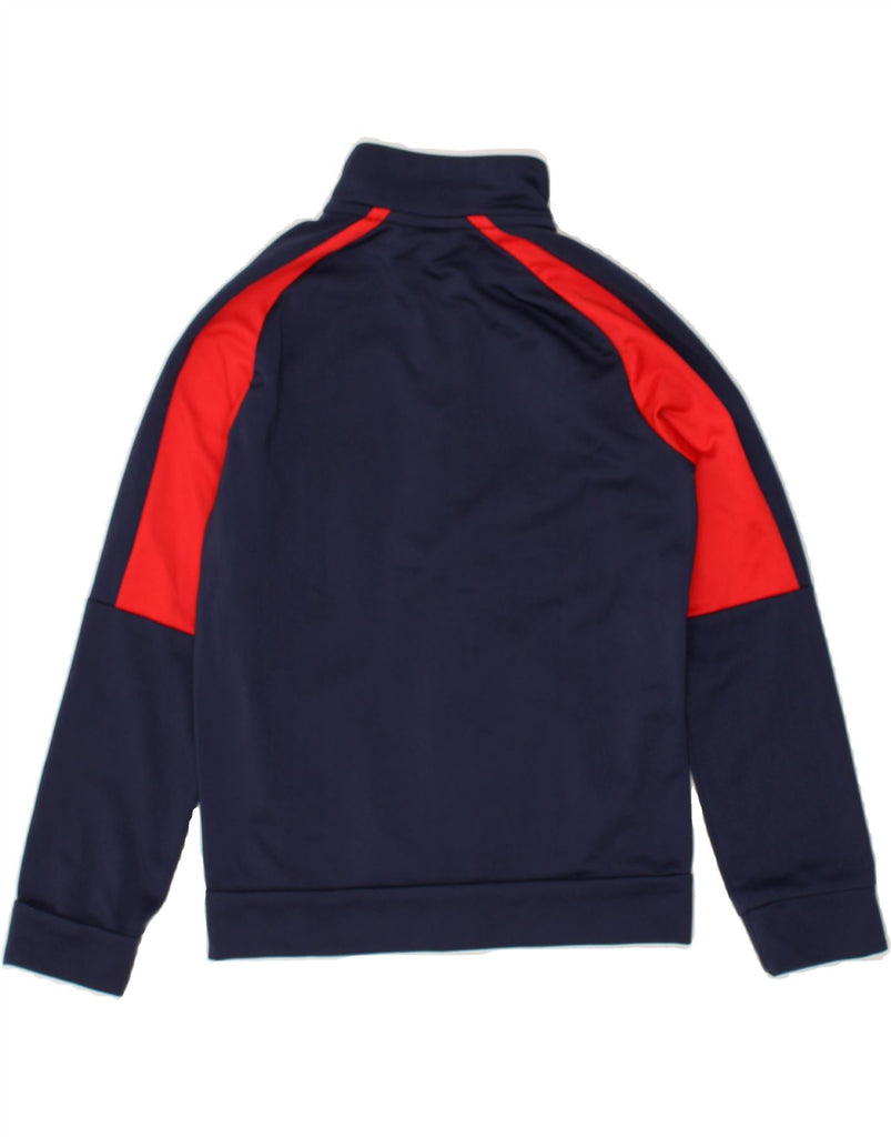 PUMA Boys Graphic Tracksuit Top Jacket 9-10 Years Navy Blue Colourblock | Vintage Puma | Thrift | Second-Hand Puma | Used Clothing | Messina Hembry 