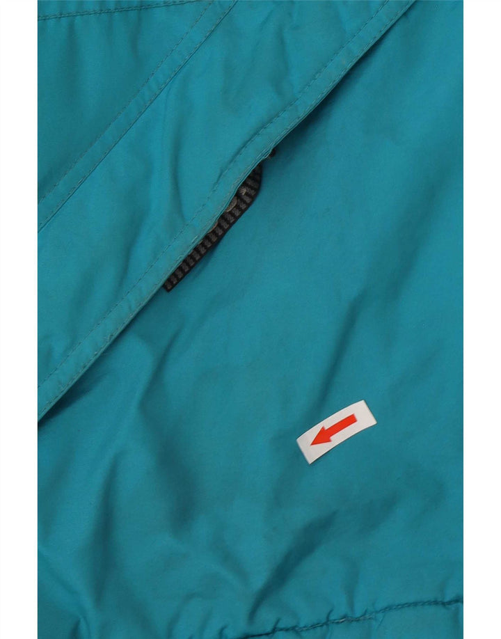 Brugi Mens Hooded Ski Jacket UK 40 Large Blue Colourblock
