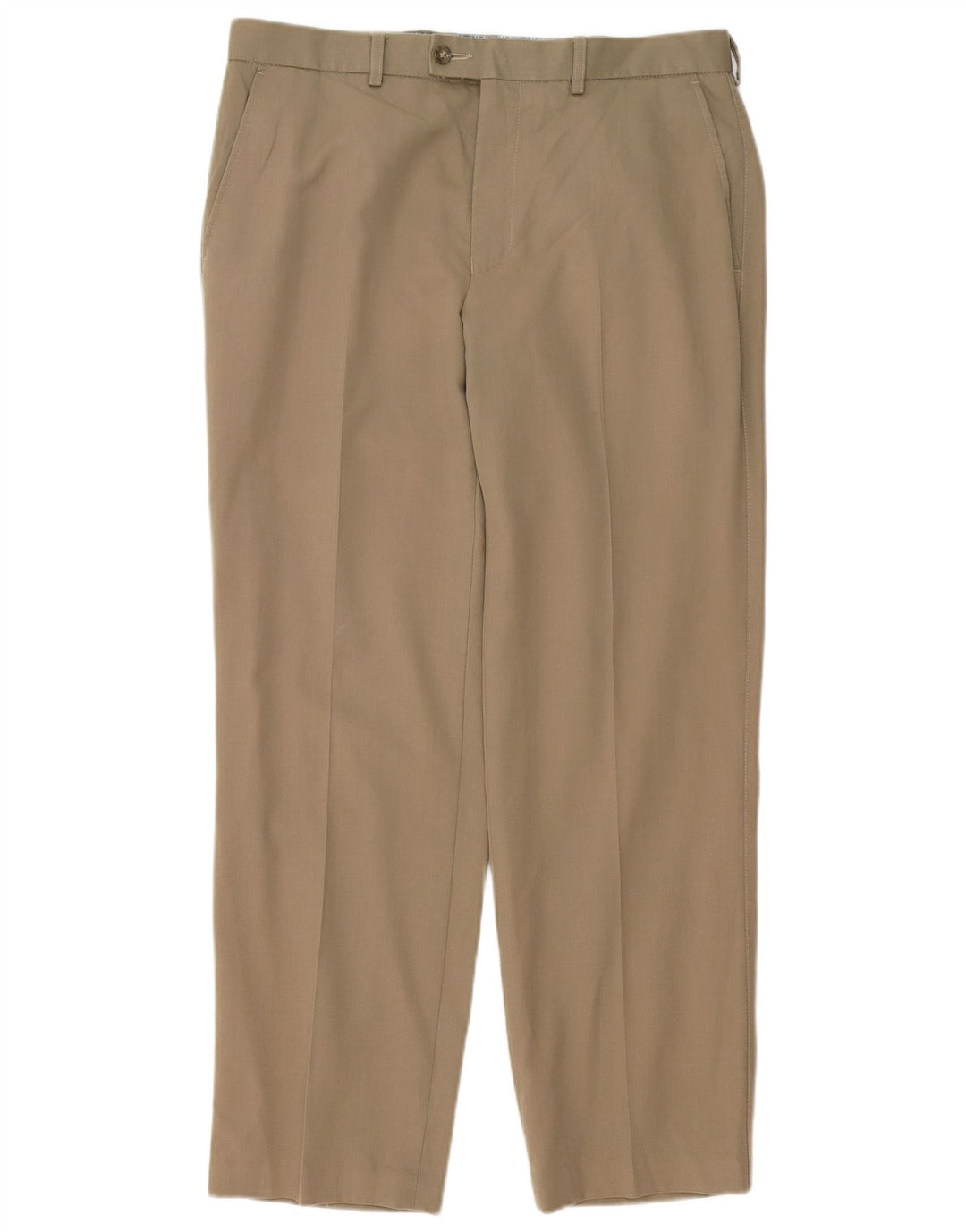 Marks & Spencer Mens Suit Trousers W34 L31 Beige Wool