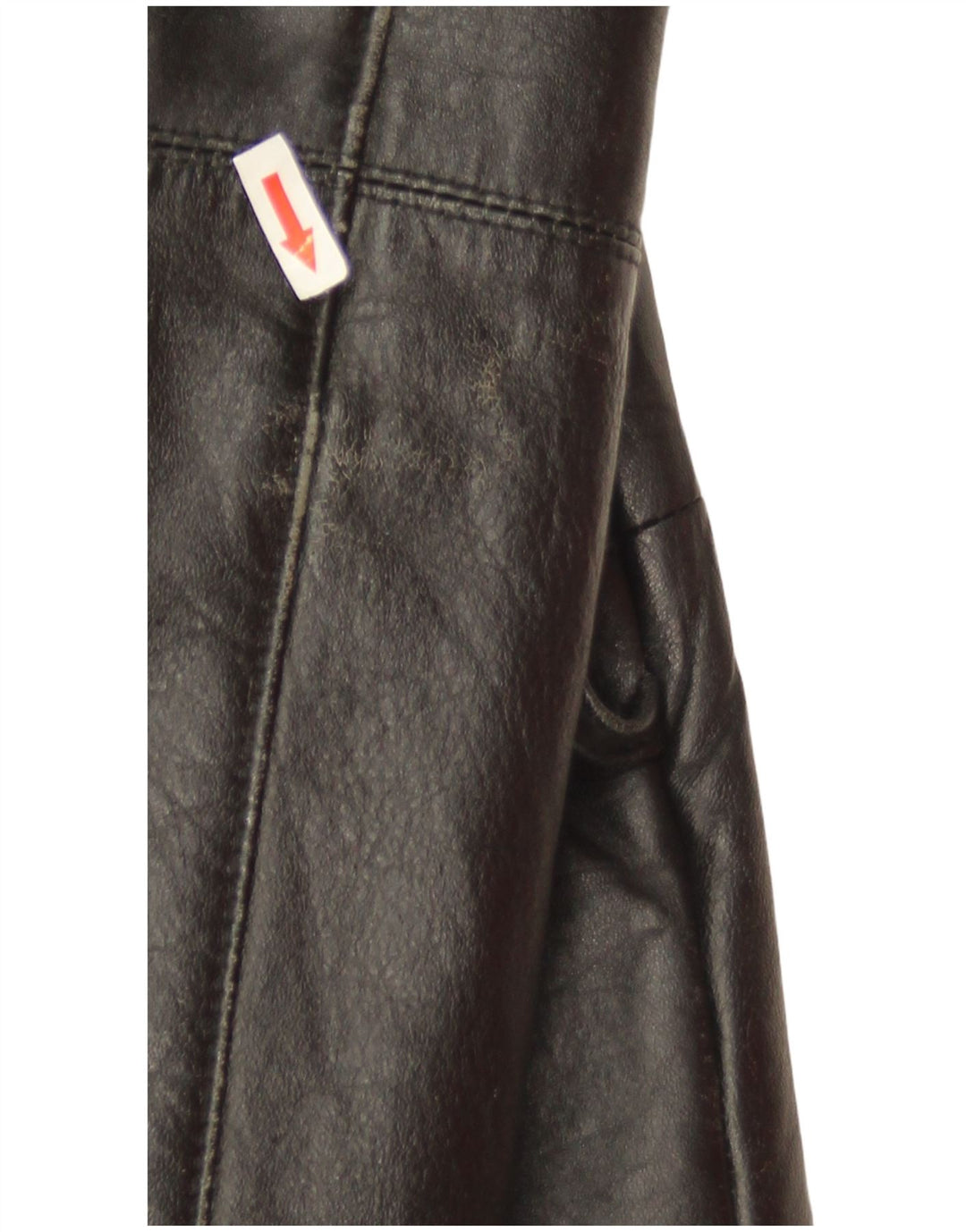 Vintage Mens Leather Jacket IT 52 XL Black Leather