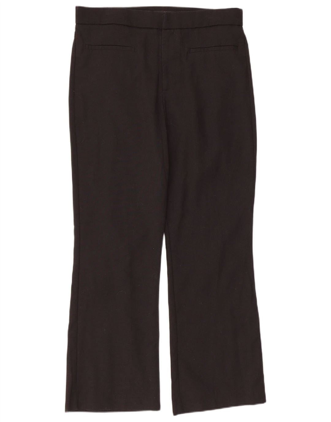 Zara Womens Regular Straight Casual Trousers Large W32 L26 Black