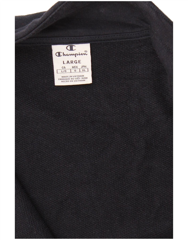 CHAMPION Womens Tracksuit Top Jacket UK 16 Large Navy Blue