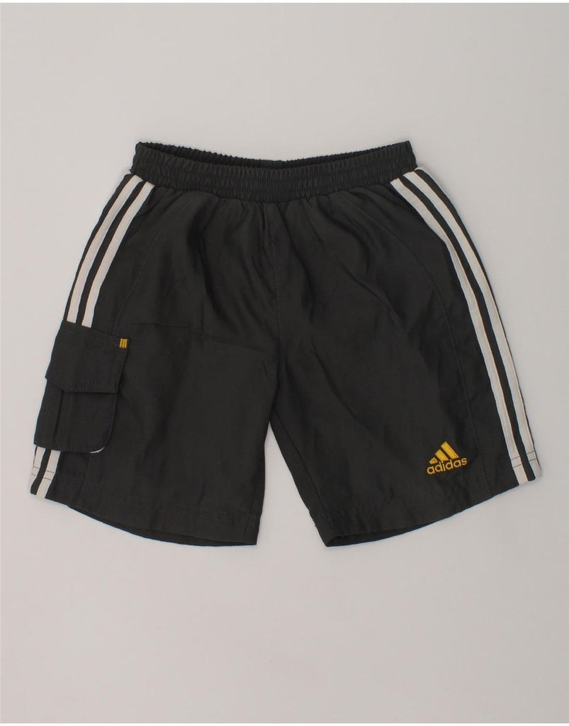 ADIDAS Boys Graphic Sport Shorts 2-3 Years Navy Blue Polyester | Vintage Adidas | Thrift | Second-Hand Adidas | Used Clothing | Messina Hembry 