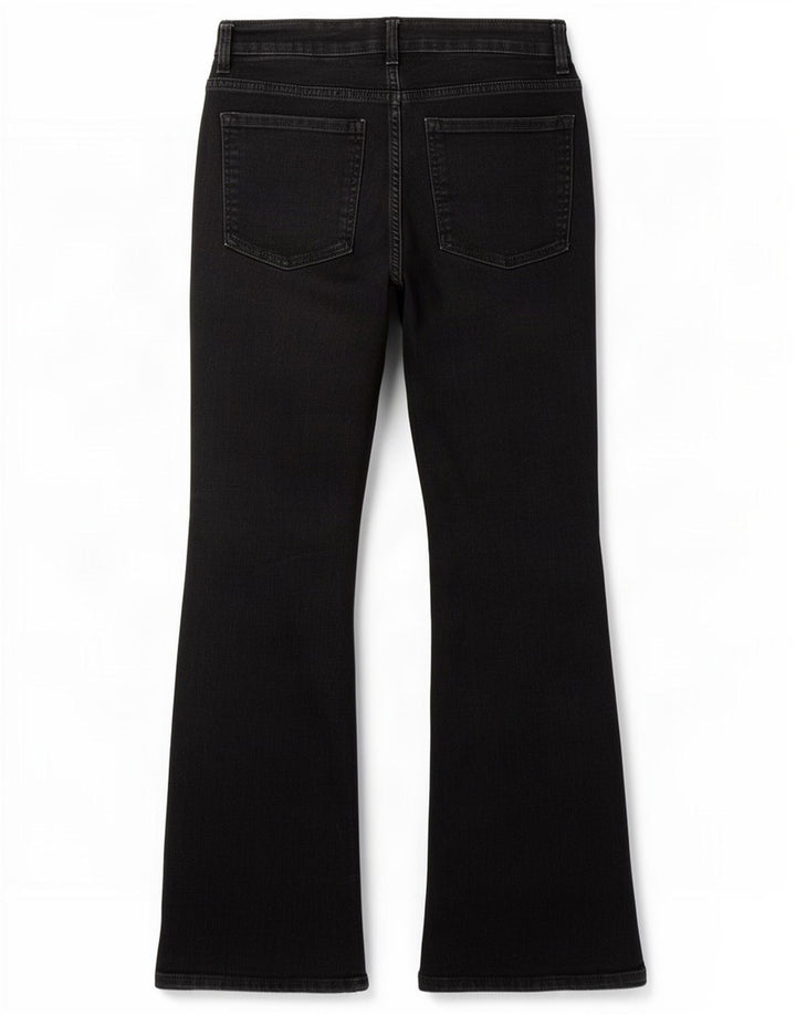 Marks & Spencer Womens Eva Bootcut Jeans UK 10 Small W27 L27 Black