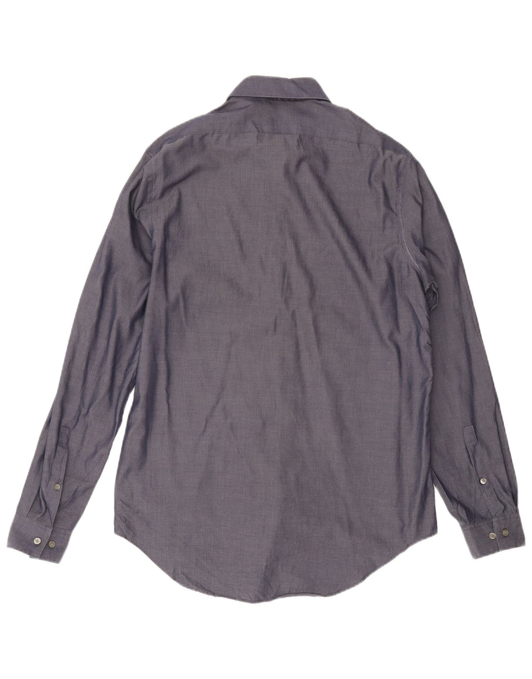 Calvin Klein Jeans Mens Shirt Size 15 1/2 Medium Navy Blue Herringbone