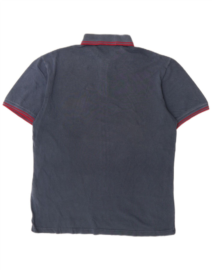 Fred Perry Mens Polo Shirt  Large Navy Blue Cotton