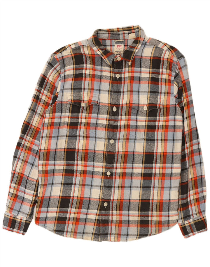 Levi's Mens Relaxed Flannel Shirt Medium Multicoloured Check Cotton