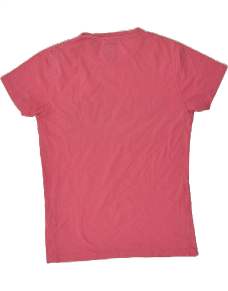 JACK & JONES Mens Graphic T-Shirt Top Medium Pink Cotton | Vintage Jack & Jones | Thrift | Second-Hand Jack & Jones | Used Clothing | Messina Hembry 