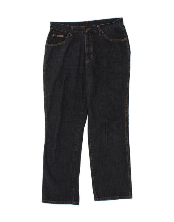 WRANGLER Mens Straight Jeans W32 L30 Navy Blue Cotton