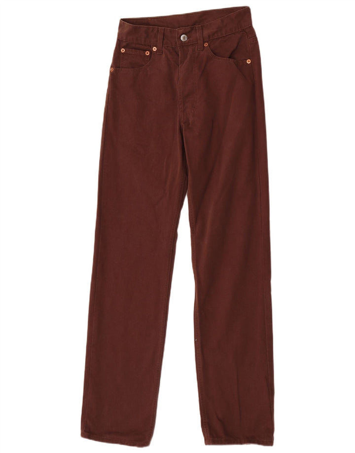 Levi's Womens 501 Straight Jeans W29 L32 Brown Cotton
