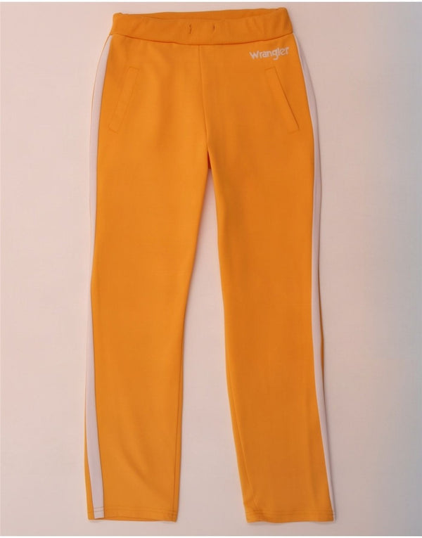 Wrangler Womens Tracksuit Trousers US 6 Medium Yellow