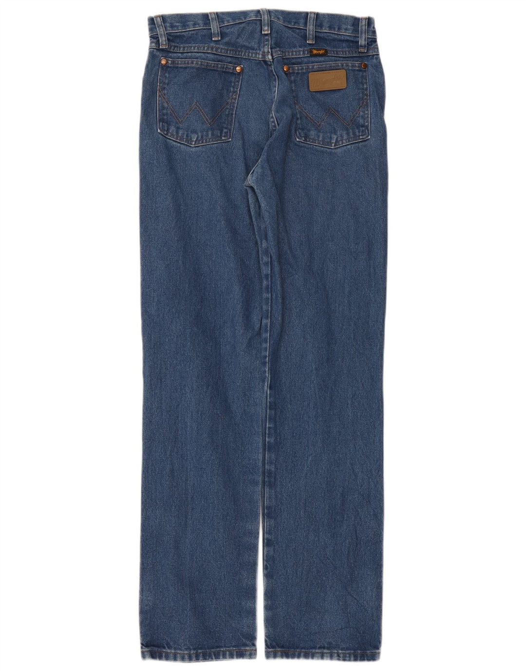 Wrangler Mens Straight Jeans W32 L34 Blue Cotton