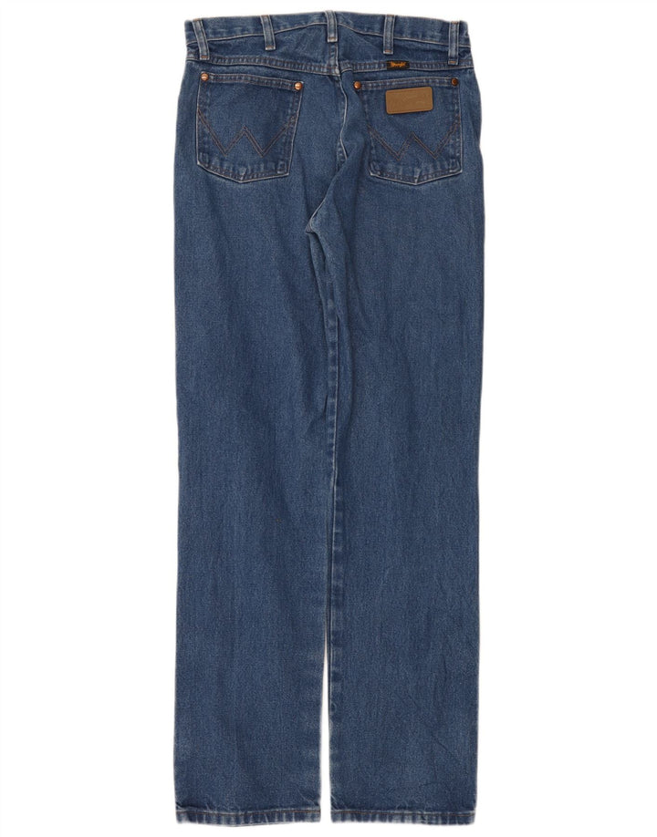 Wrangler Mens Straight Jeans W32 L34 Blue Cotton