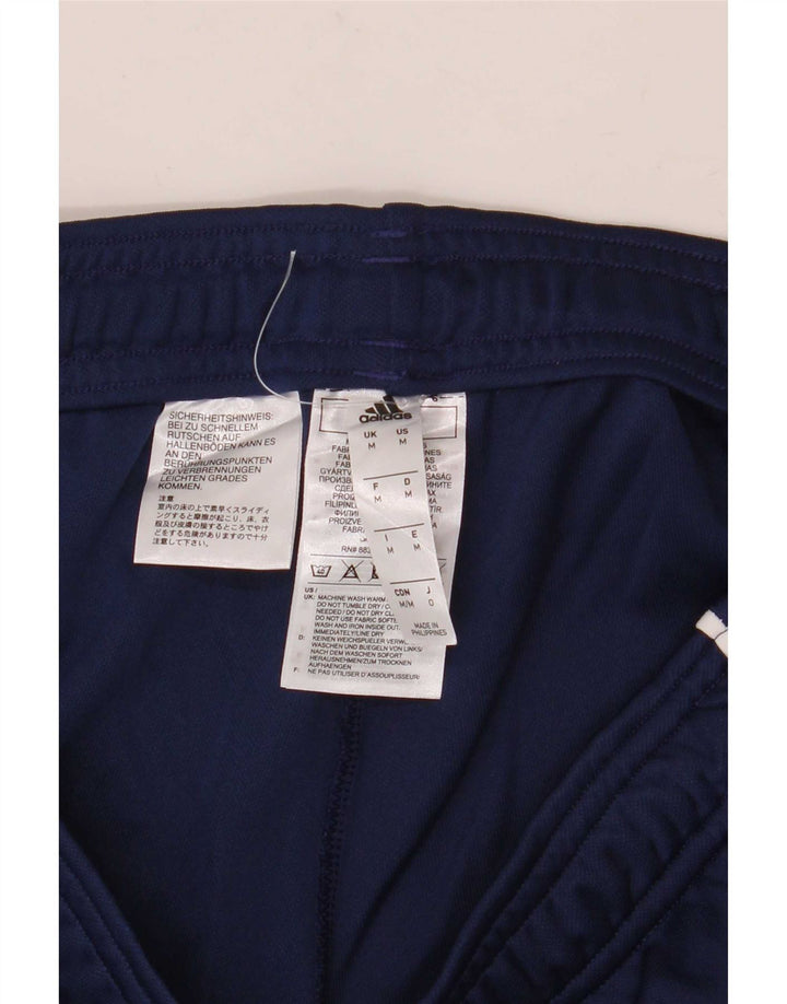Adidas Mens Tracksuit Trousers Medium Navy Blue Polyester