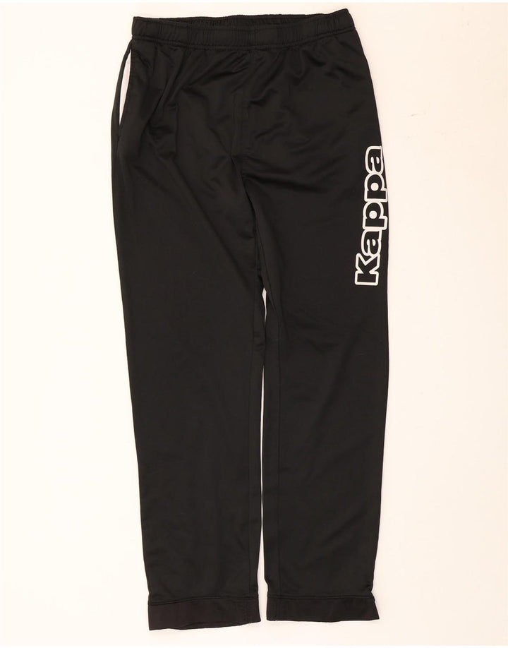 Kappa Womens Graphic Tracksuit Trousers Large Black Polyester
