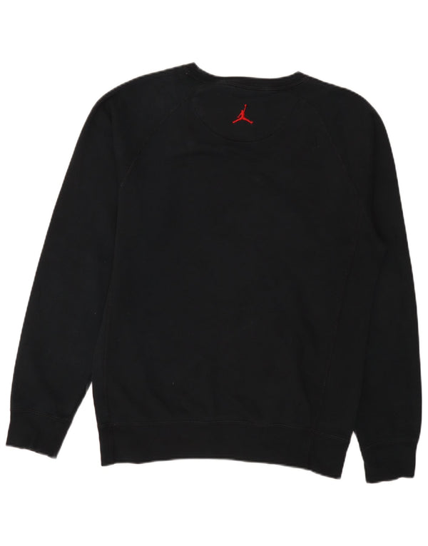 Jordan Mens Graphic Sweatshirt Jumper Small Black Cotton