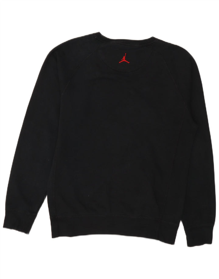 Jordan Mens Graphic Sweatshirt Jumper Small Black Cotton