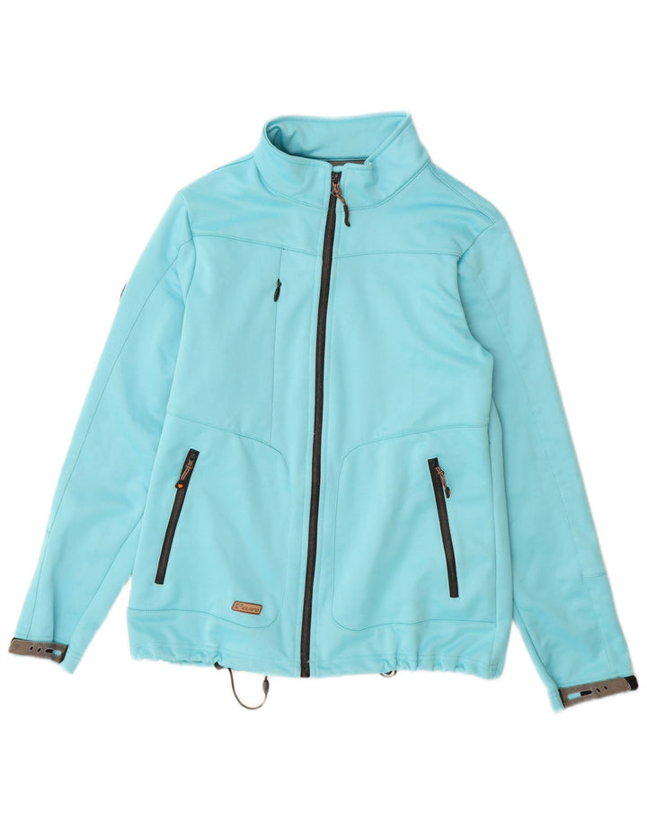 Iguana Womens Windbreaker Jacket EU 38 Medium Blue Polyester