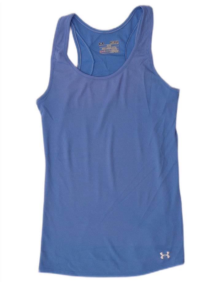 Under Armour Womens Heat Gear Vest Top UK 12 Medium Blue