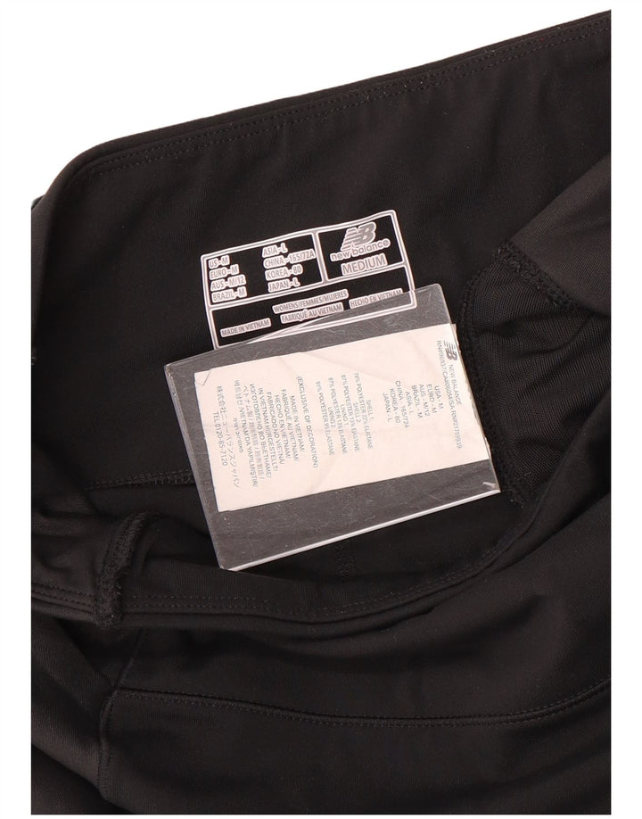 New Balance Womens Leggings UK 12 Medium  Black Polyester