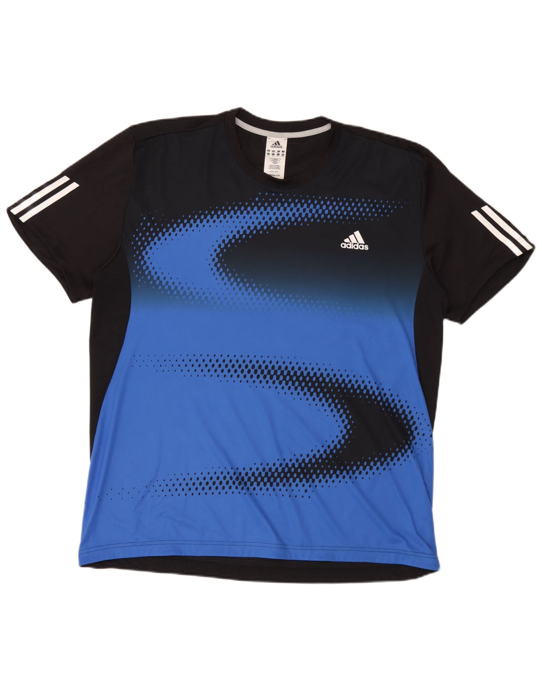 Adidas Mens Clima 365 T-Shirt Top 2XL Black Colourblock Polyester