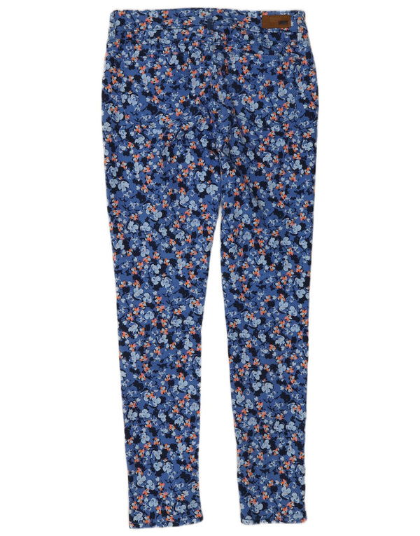Levi's Womens Demi Curve Modern Rise Skinny Jeans W27 L32 Blue Floral