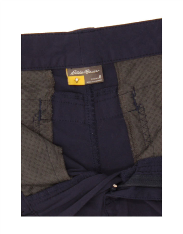 EDDIE BAUER Womens Casual Shorts US 8 Medium W30 Navy Blue Nylon Vintage Eddie Bauer and Second-Hand Eddie Bauer from Messina Hembry 