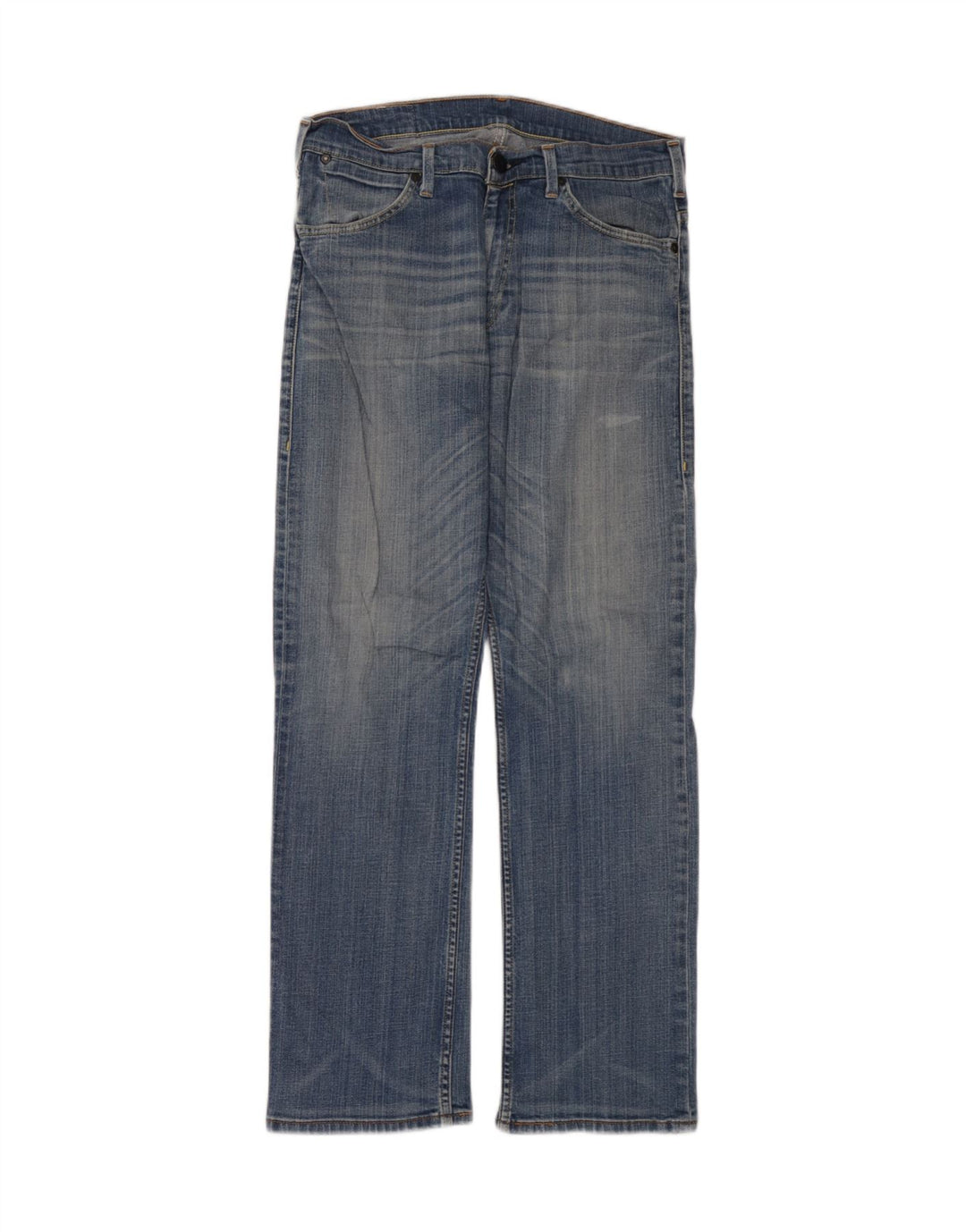 Levi's Mens Straight Jeans W32 L32 Blue Cotton