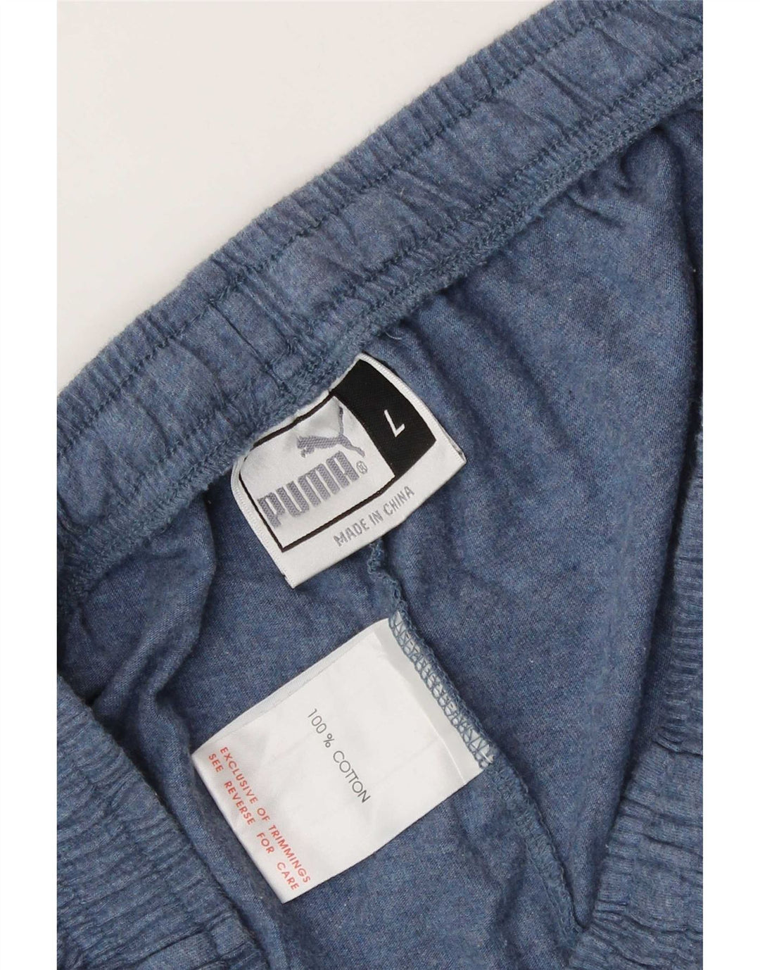Puma Mens Sport Shorts Large  Navy Blue Flecked Cotton