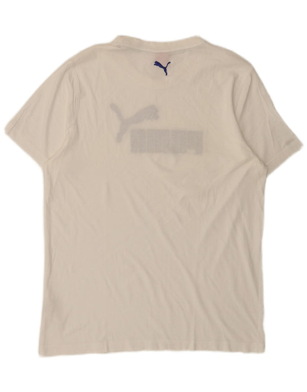 Puma Mens Graphic T-Shirt Top Large White