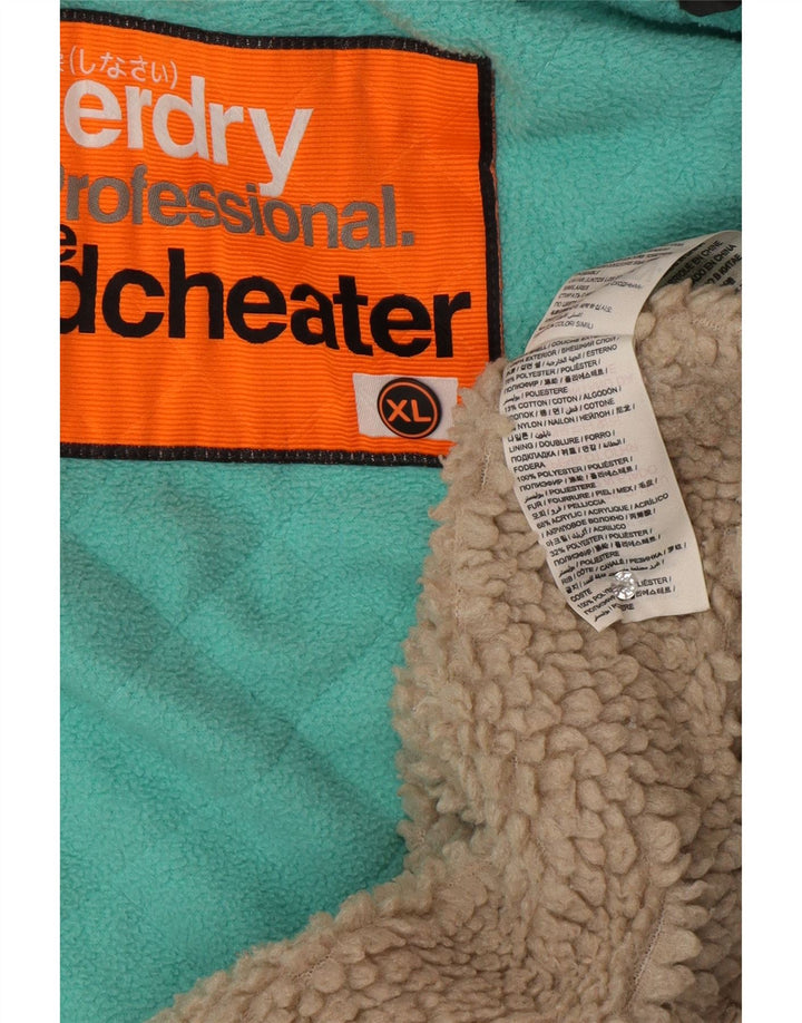 Superdry Mens The Windcheater Hooded Windbreaker Jacket UK 42 XL Grey