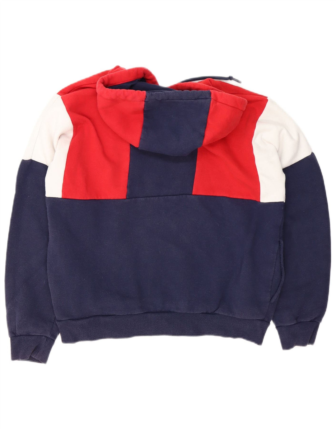 Fila Womens Oversized Hoodie Jumper UK 10 Small Multicoloured Colourblock