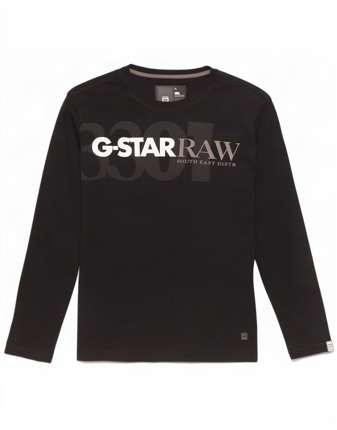 G-Star Mens Graphic Top Long Sleeve XL Black
