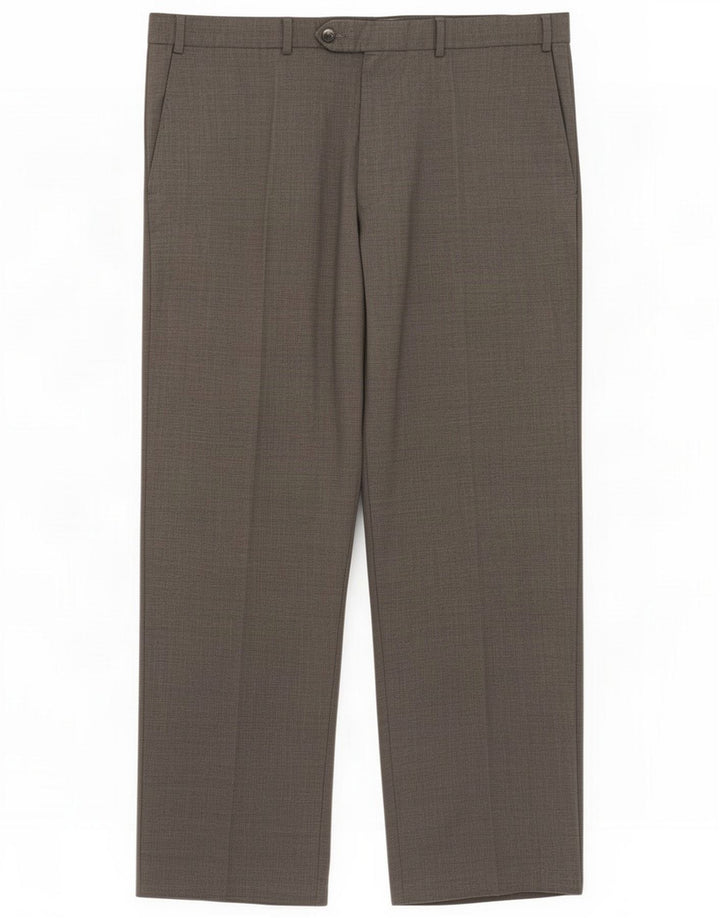 Marks & Spencer Mens Straight Suit Trousers W38 L29 Grey Polyester