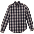 GAP Mens Shirt XS Navy Blue Check Cotton Vintage Gap and Second-Hand Gap from Messina Hembry 