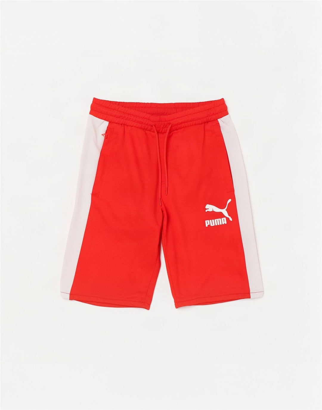Puma Mens Sport Shorts Small Red Colourblock